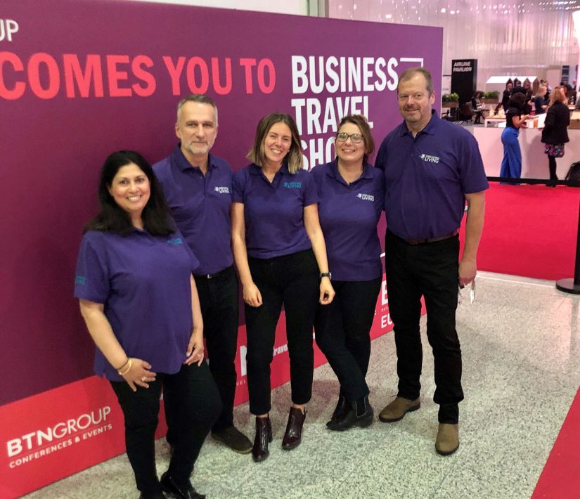 The Dwellworks Living Corporate Housing Team at the Business Travel Show