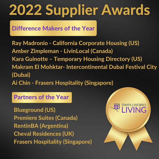 Dwellworks Living - Congratulations to our 2022 Partners of the Year